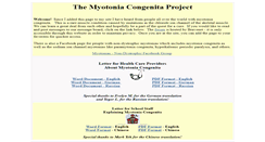 Desktop Screenshot of myotoniacongenita.org