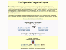 Tablet Screenshot of myotoniacongenita.org